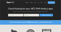 Desktop Screenshot of gearhost.com