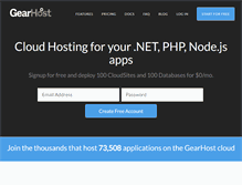 Tablet Screenshot of gearhost.com